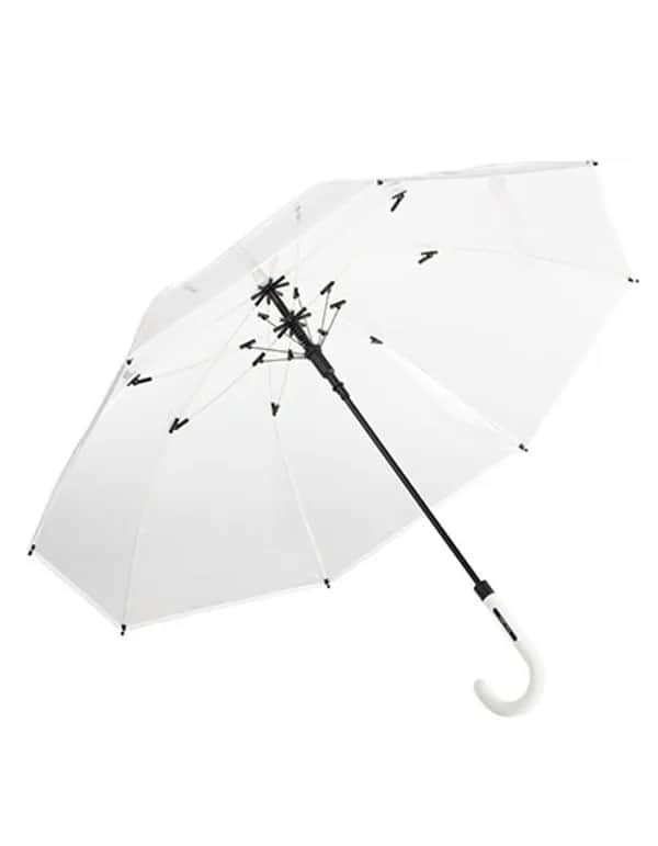 AC-Stockschirm FARE®-Pure - Transparent/White