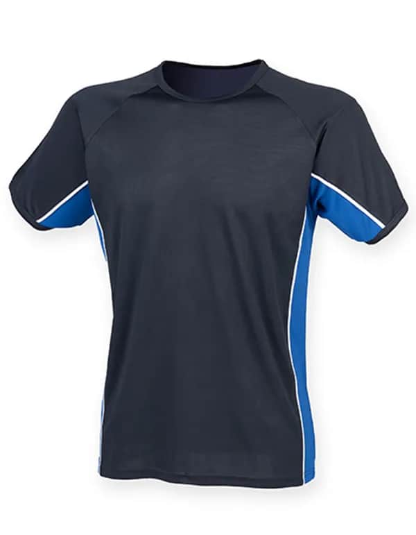 Adults Performance Panel T-Shirt - Navy/Royal/White