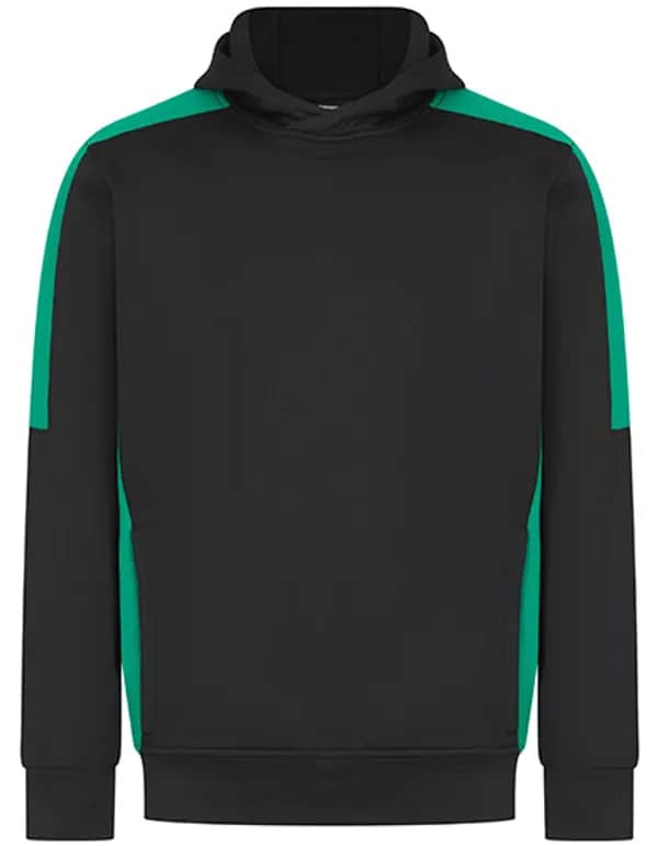 Adults Team Hoodie - Black/Emerald
