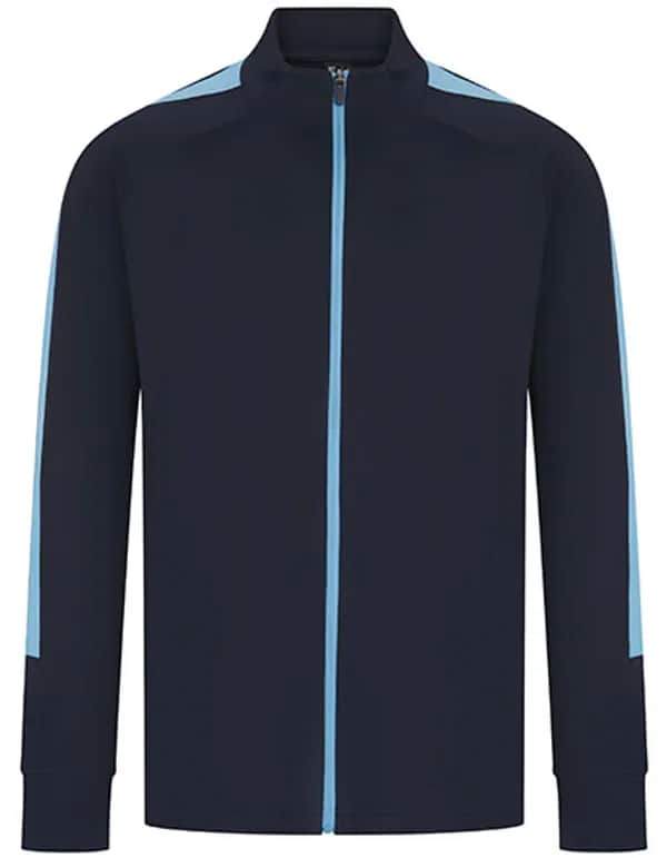 Adults Knitted Tracksuit Top - Navy/Sky