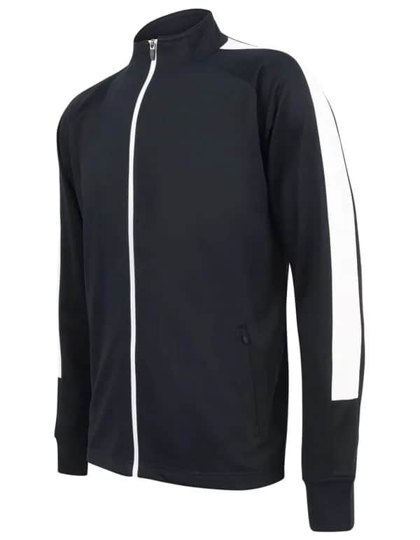 Adults Knitted Tracksuit Top - Navy/White