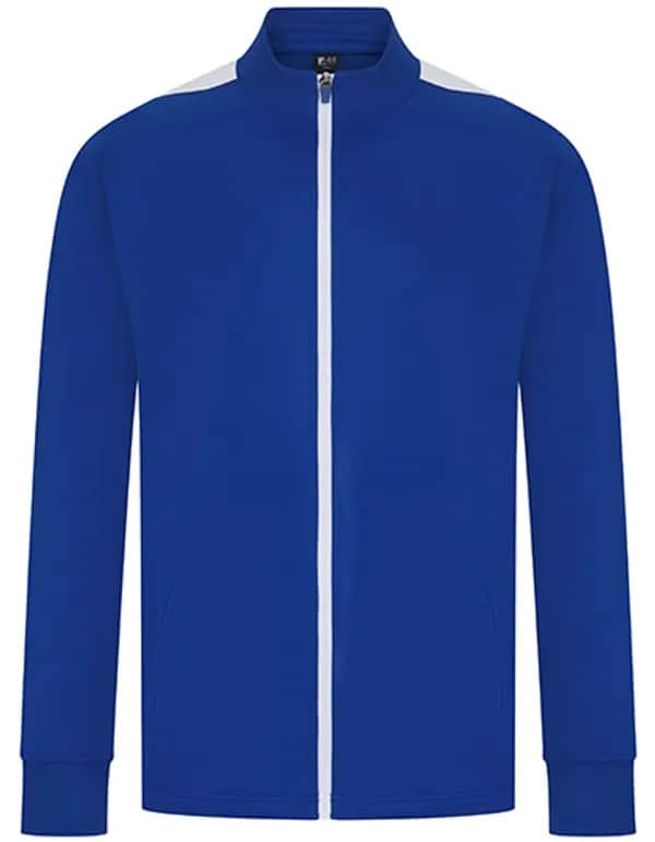Adults Knitted Tracksuit Top - Royal/White