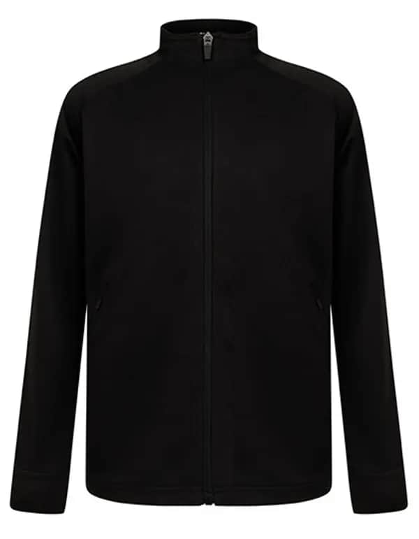 Kids Knitted Tracksuit Top - Black