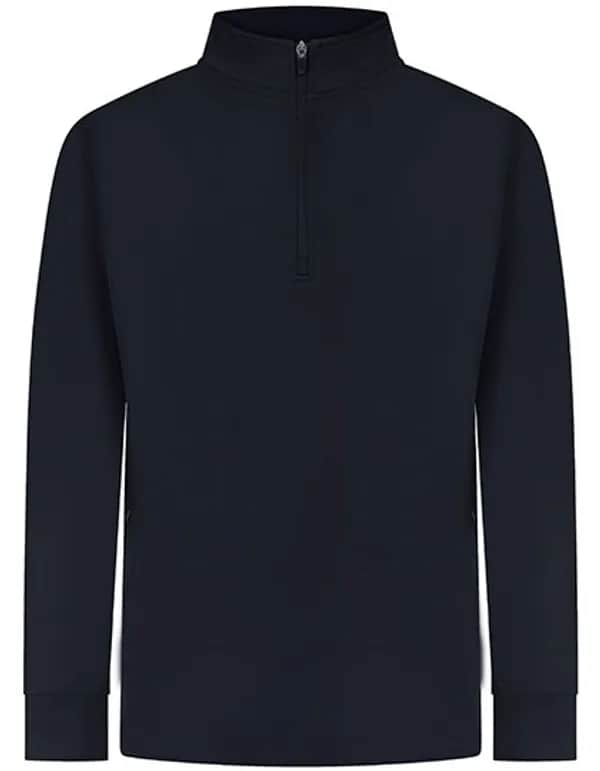Adults 1/4 Zip Tracksuit Top - Navy