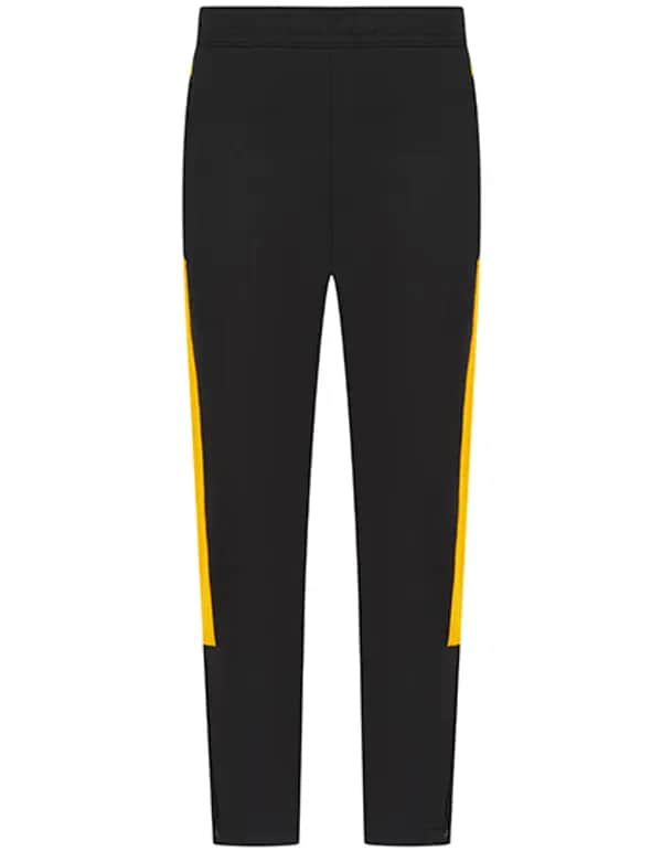 Adults Knitted Tracksuit Pants - Black/Gold
