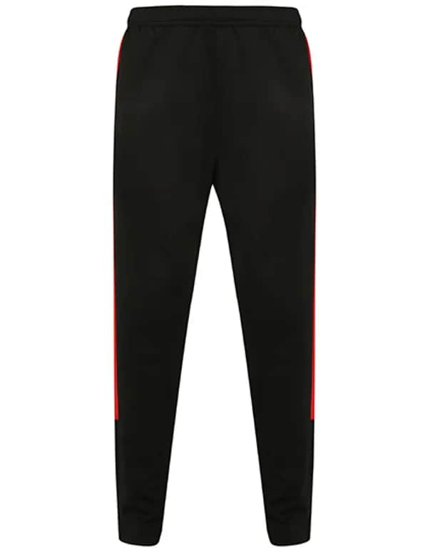 Adults Knitted Tracksuit Pants - Black/Red