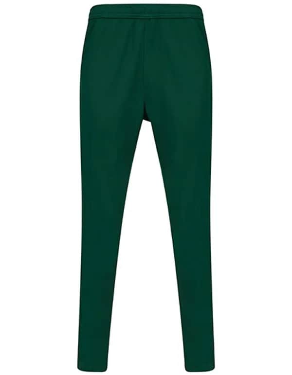Adults Knitted Tracksuit Pants - Bottle Green/White