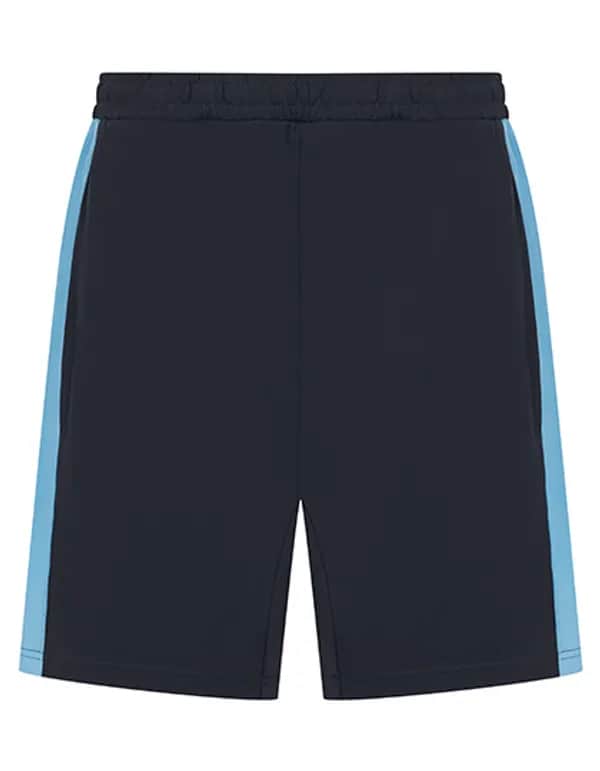 Adults Knitted Shorts With Zip Pockets - Navy/Sky