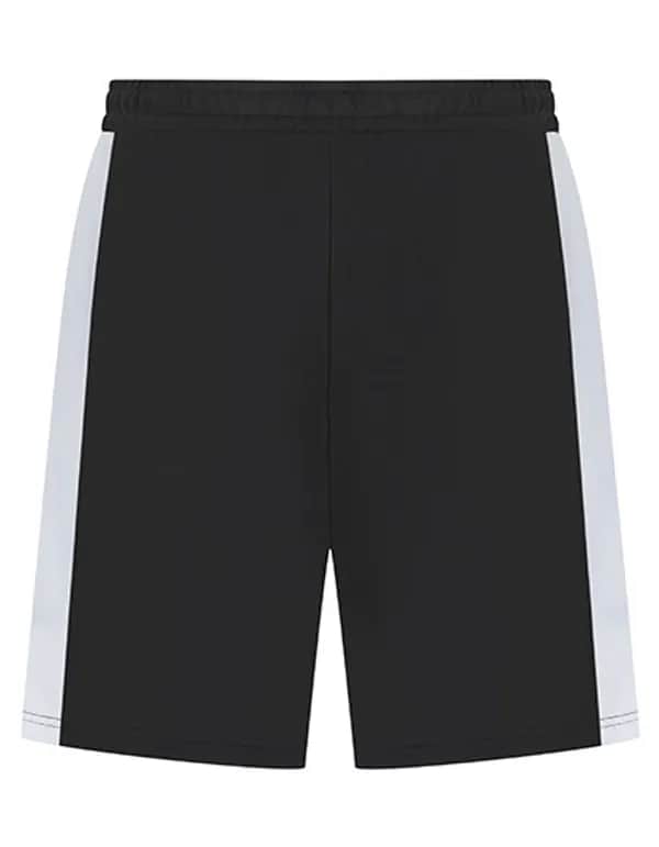 Kids Knitted Shorts with Zip Pockets - Black/White