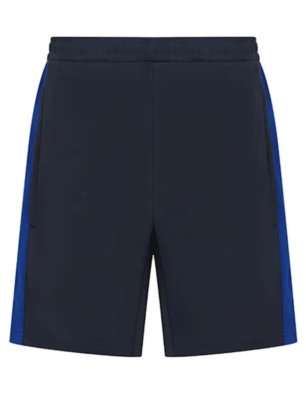 Kids Knitted Shorts with Zip Pockets - Navy/Royal