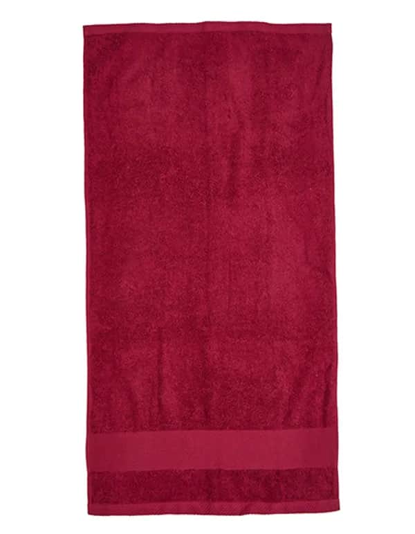 Organic Cozy Bath Sheet - Burgundy