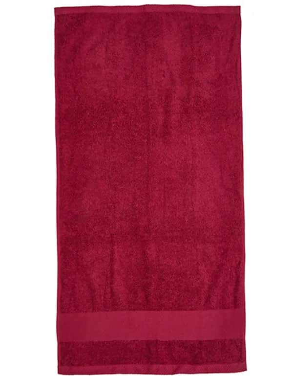 Organic Cozy Bath Towel - Burgundy