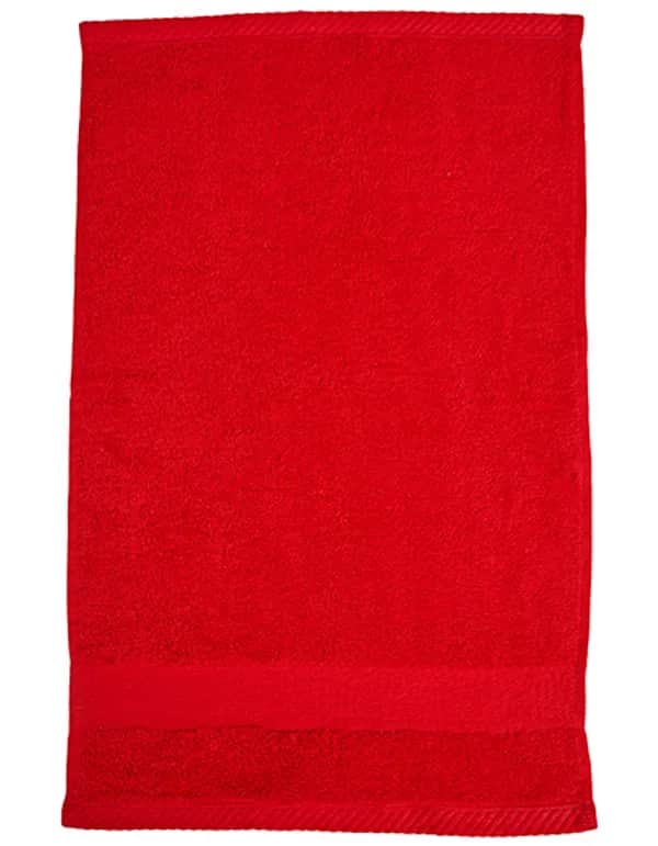 Organic Cozy Guest Towel - Red