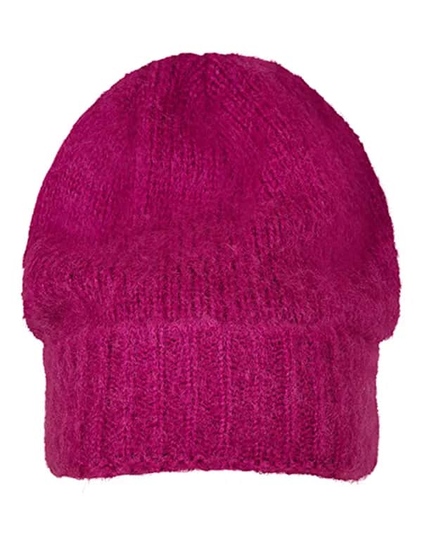 Soft Acrylic Beanie - Fuchsia