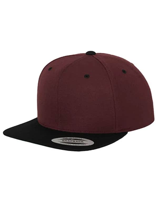 Classic Snapback 2-Tone - Maroon/Black