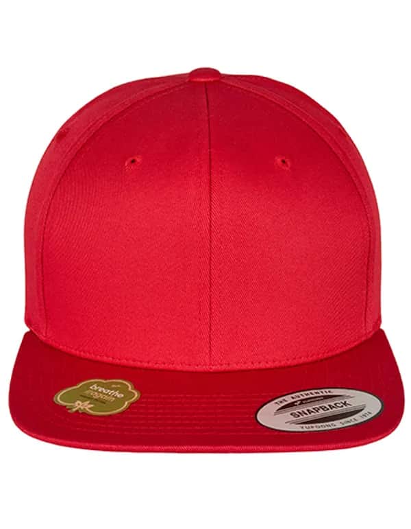 Organic Cotton Snapback - Red