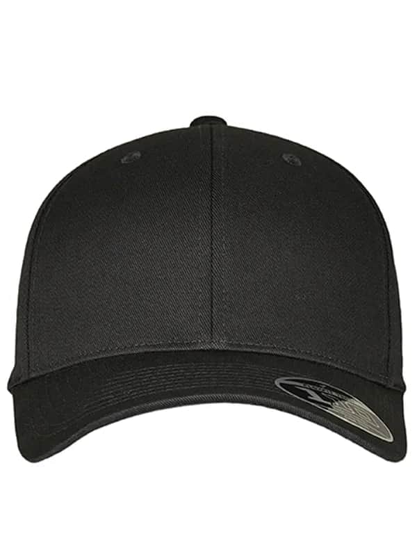 Flexfit Wooly Combed Adjustable Cap - Black/Black