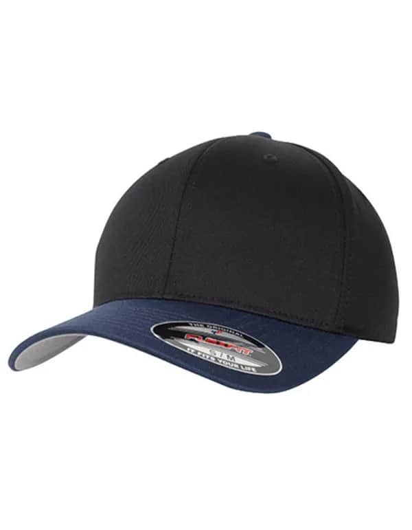 Flexfit Wooly Combed 2-Tone Cap - Black/Navy