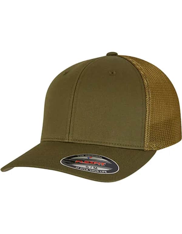 Flexfit Mesh Trucker Cap - Mossgreen