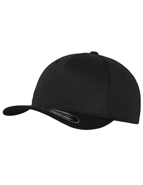 Flexfit 5 Panel Cap - Black