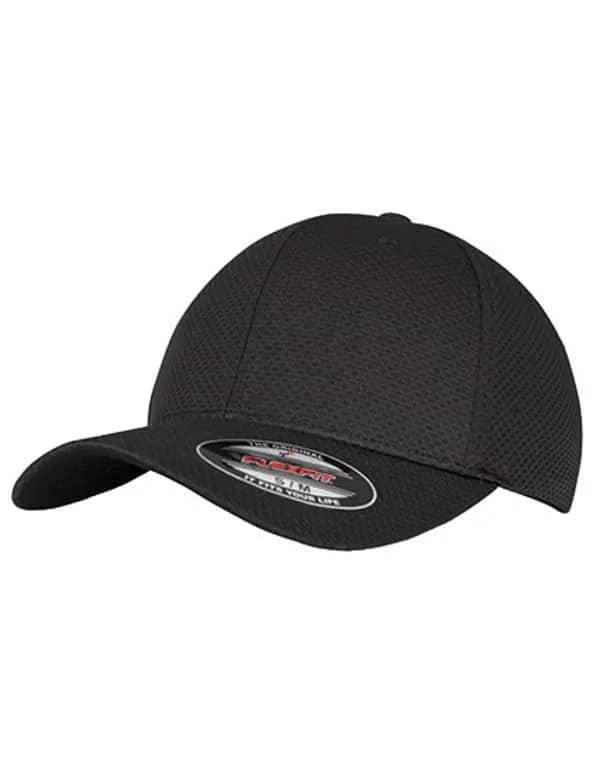 Flexfit 3D Hexagon Jersey Cap - Black