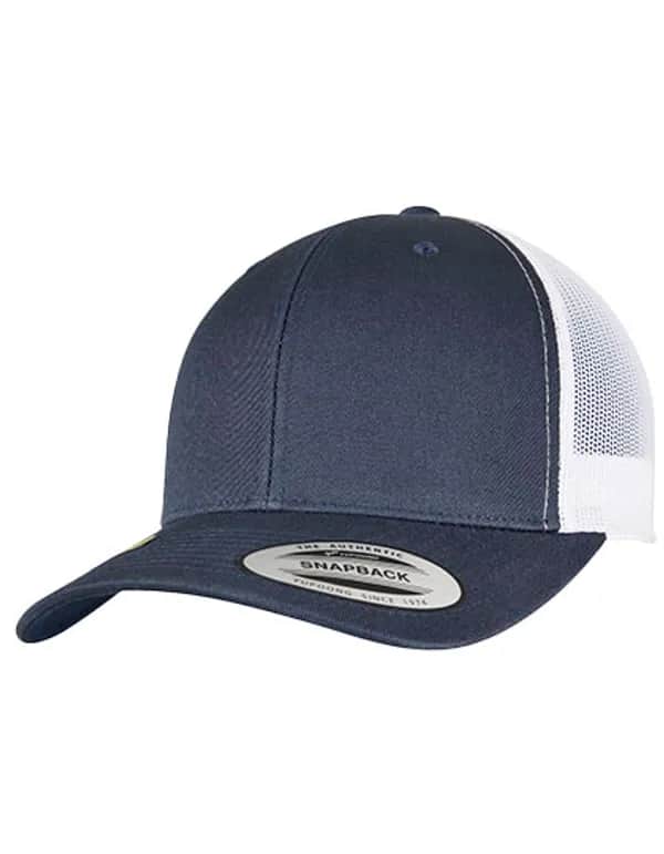 YP Classics Recycled Retro Trucker Cap 2-Tone - Navy/White