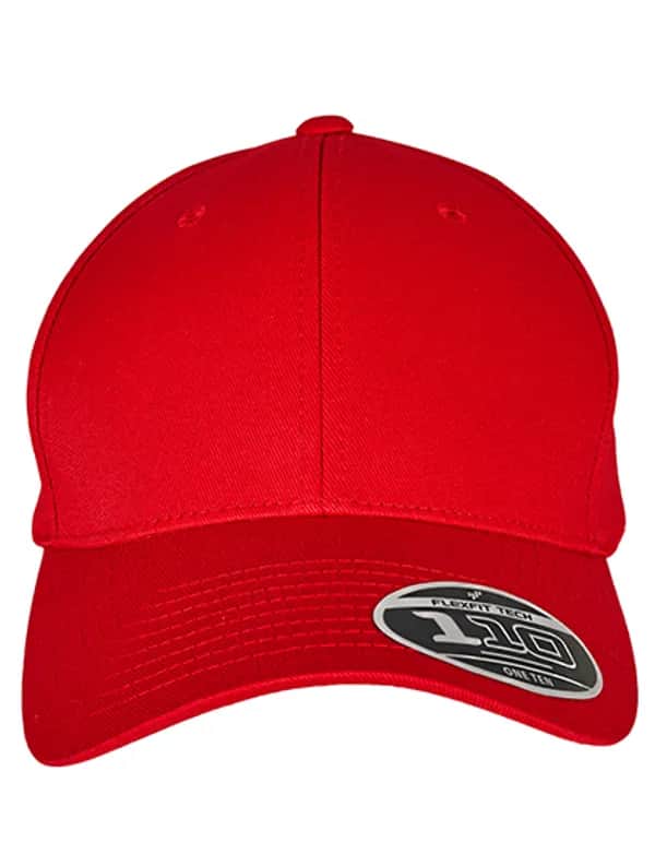 Flexfit 110 Curved Visor Snapback - Red