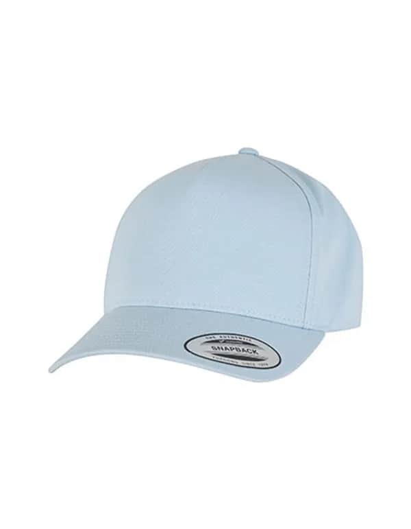 5-Panel Curved Classic Snapback - Light Blue