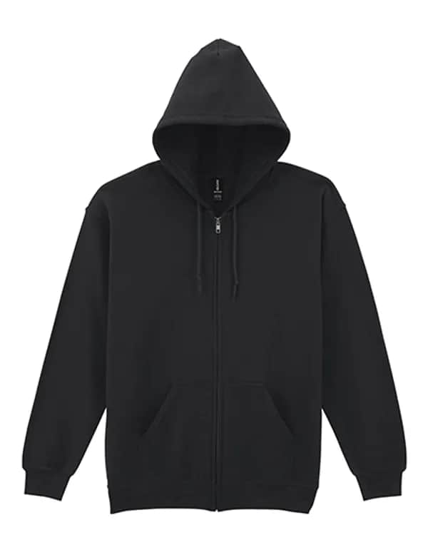 Heavy Blend™ Adult Full Zip Hooded Sweatshirt - Black
