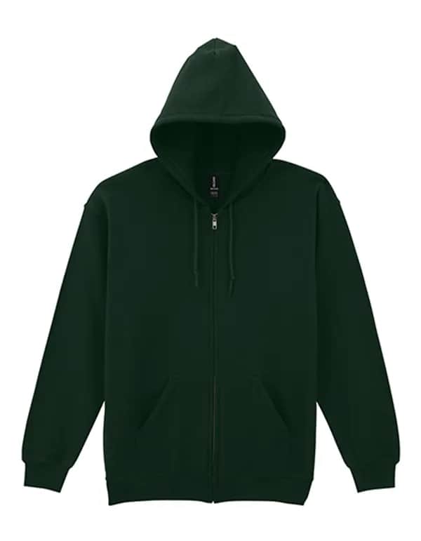Heavy Blend™ Adult Full Zip Hooded Sweatshirt - Forest Green