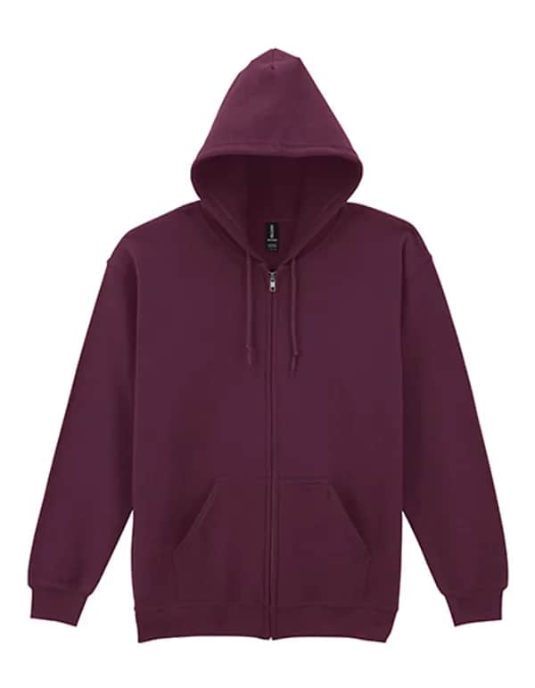 Heavy Blend™ Adult Full Zip Hooded Sweatshirt - Maroon