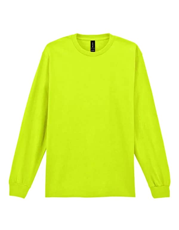 Ultra Cotton™ Long Sleeve T-Shirt - Safety Green