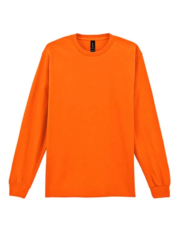 Ultra Cotton™ Long Sleeve T-Shirt - Safety Orange