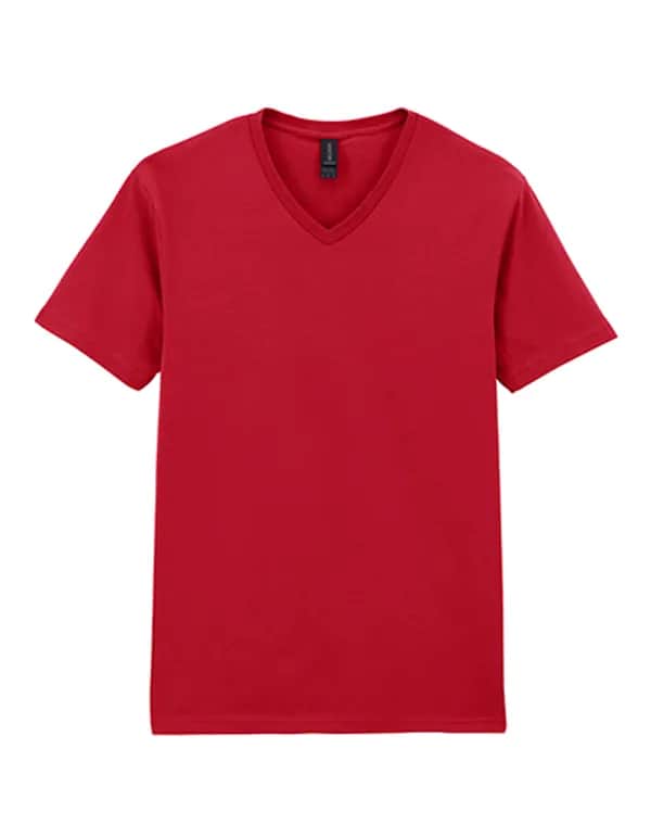 Softstyle® Adult V-Neck T-Shirt - Cherry Red