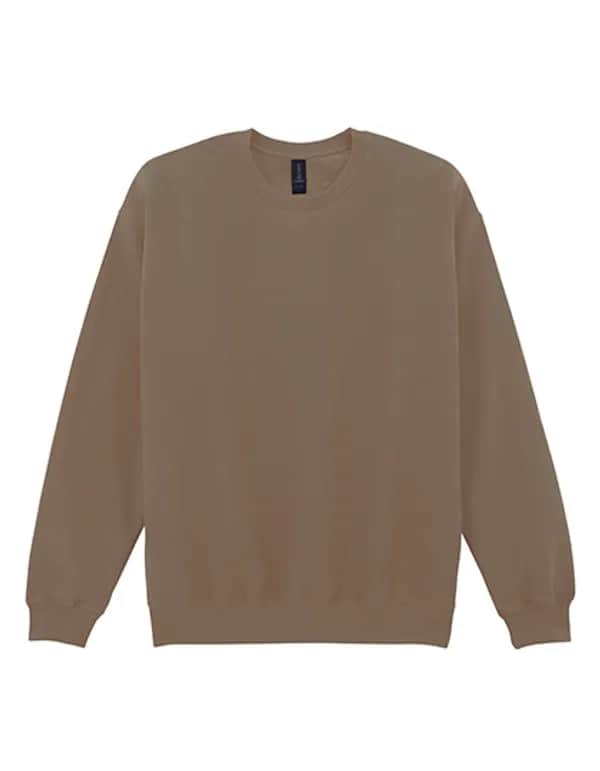 Softstyle® Midweight Fleece Adult Crewneck Sweatshirt - Brown Savana
