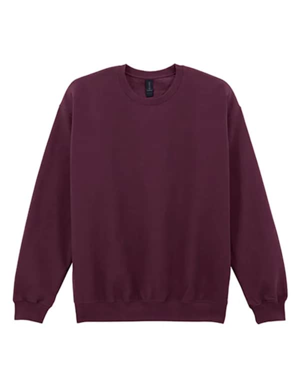 Softstyle® Midweight Fleece Adult Crewneck Sweatshirt - Maroon