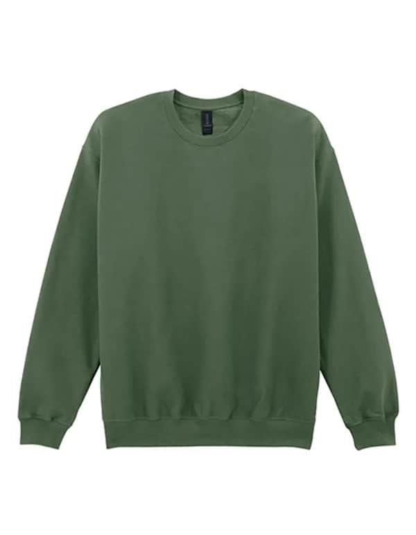Softstyle® Midweight Fleece Adult Crewneck Sweatshirt - Military Green