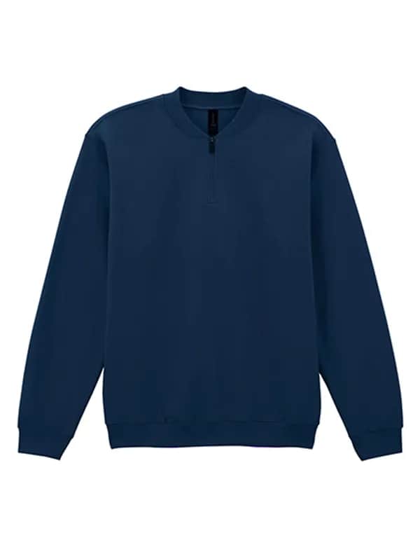 Softstyle® Midweight Adult Fleece 1/4 Zip Sweatshirt - Navy