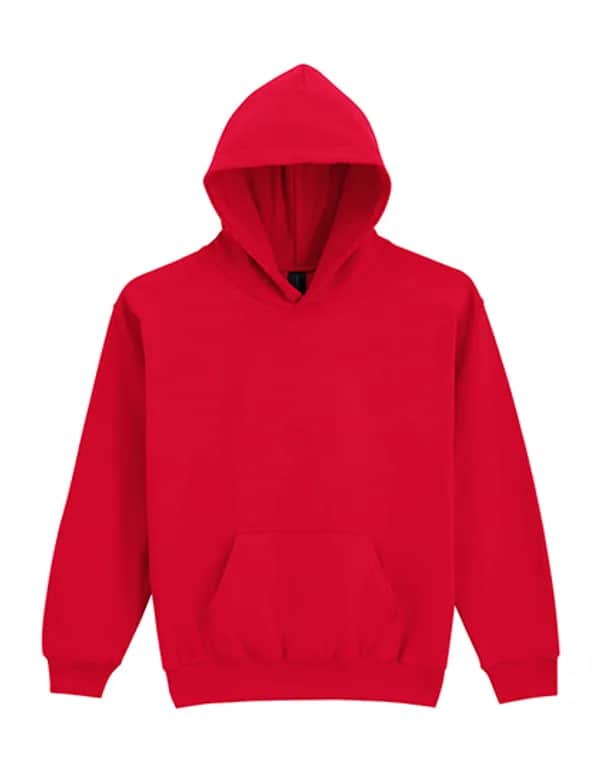 Softstyle® Midweight Fleece Youth Hoodie - Red