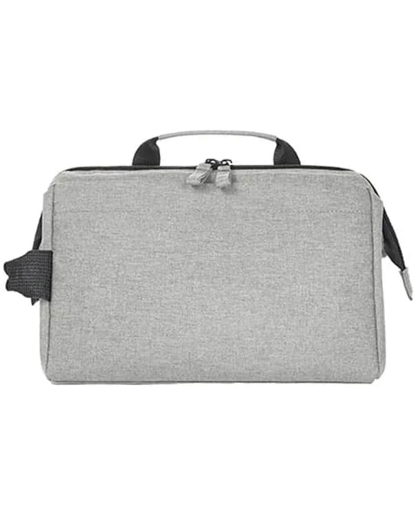 Zip Bag Circle - Light Grey Melange