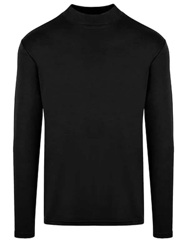 Men´s Premium Highneck Longsleeve Tees - Black