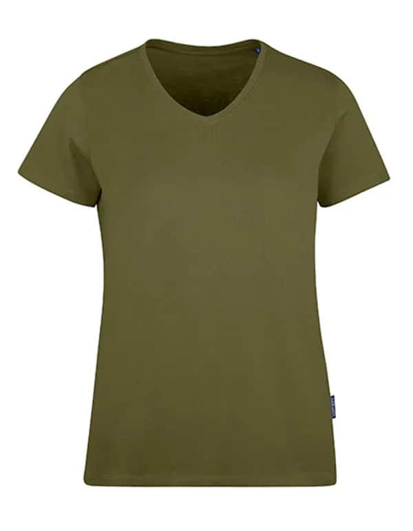 Women´s Luxury V-Neck Tees - Olive