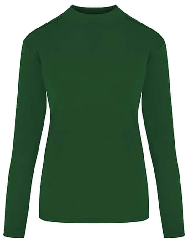 Women´s Premium Highneck Longsleeve Tees - Bottle Green