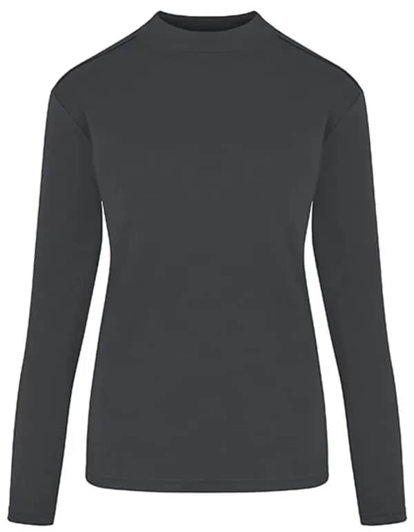 Women´s Premium Highneck Longsleeve Tees - Dark Grey