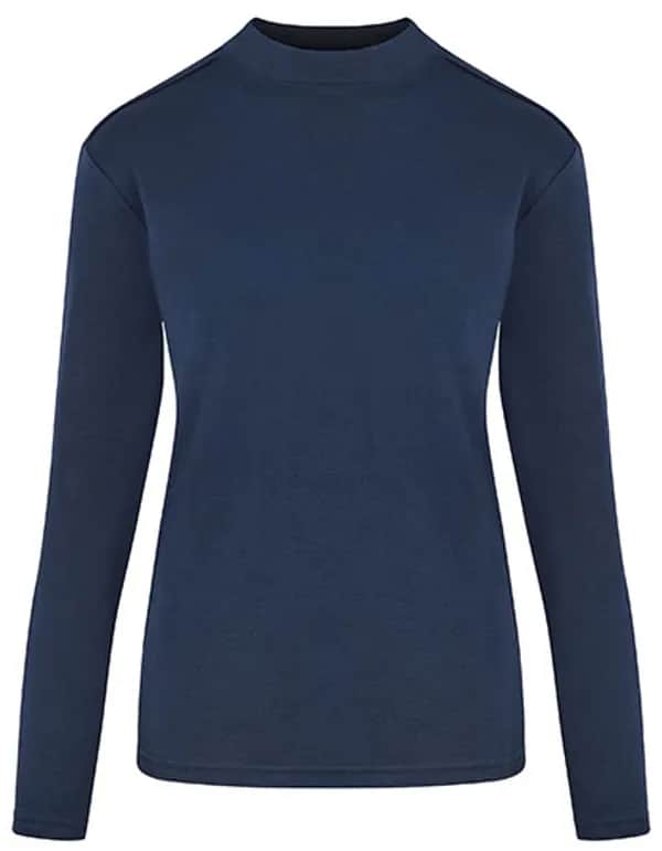Women´s Premium Highneck Longsleeve Tees - Navy