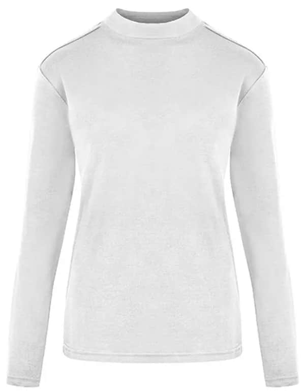 Women´s Premium Highneck Longsleeve Tees - White