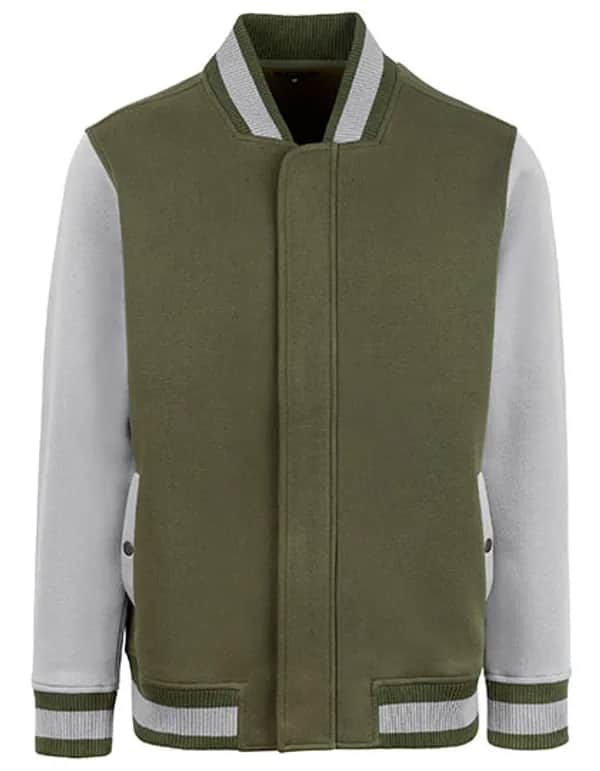 Men´s Premium College Jacket - Olive/Stone