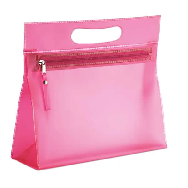 Transparente Kosmetiktasche - MOONLIGHT - Fuchsie