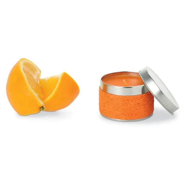Kerze mit Orangenduft - DELICIOUS - Orange