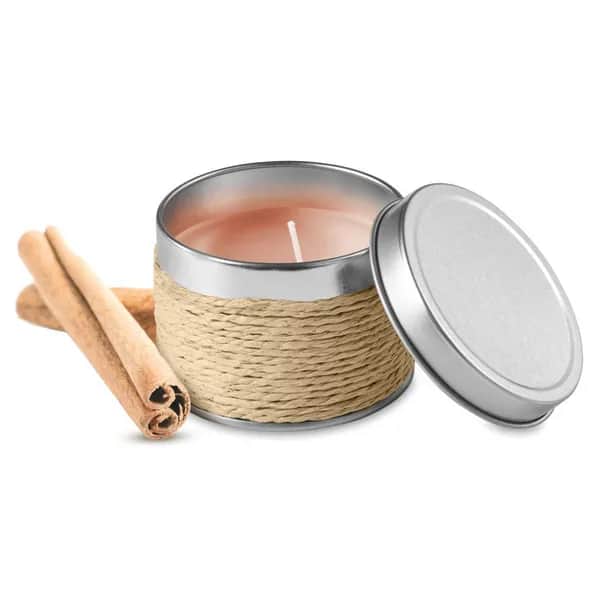 Kerze mit Orangenduft - DELICIOUS - Beige